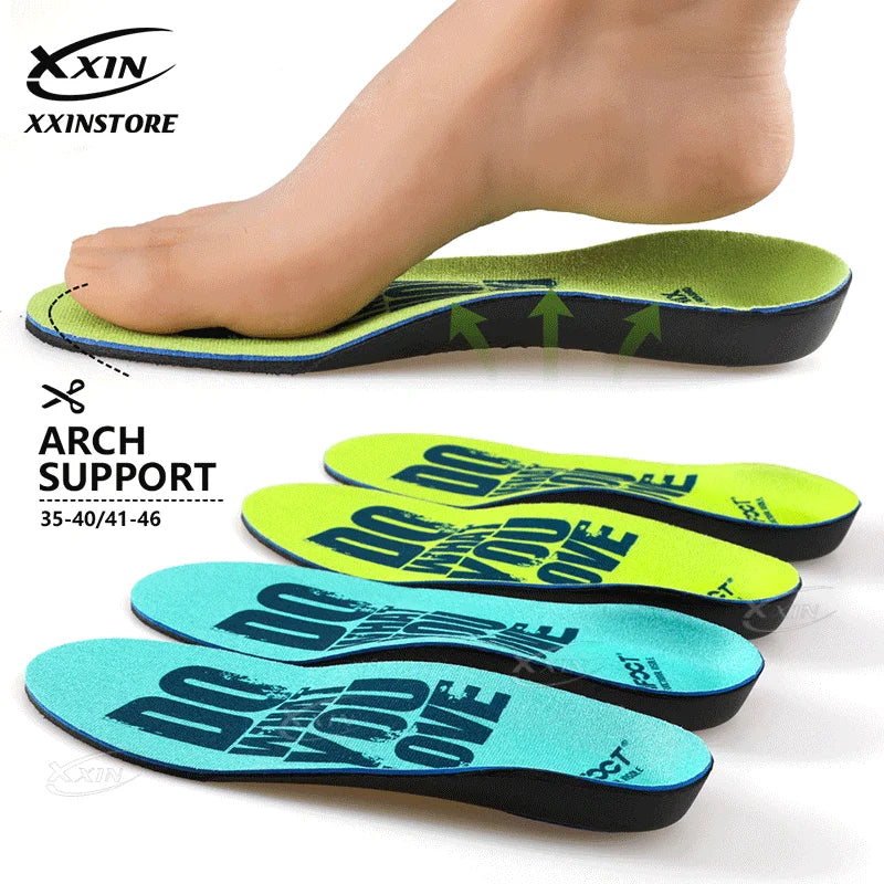 【Xxin】Arch Support Insole Orthotic Sports Insole Running Shock Absorber Shoe Pad Foot Care Size 34-46
