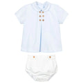 Summer Spanish Boys Boutique Clothing Sets Baby Clothes Suit Infant Birthday Christening Suit White Shirt Short Pant