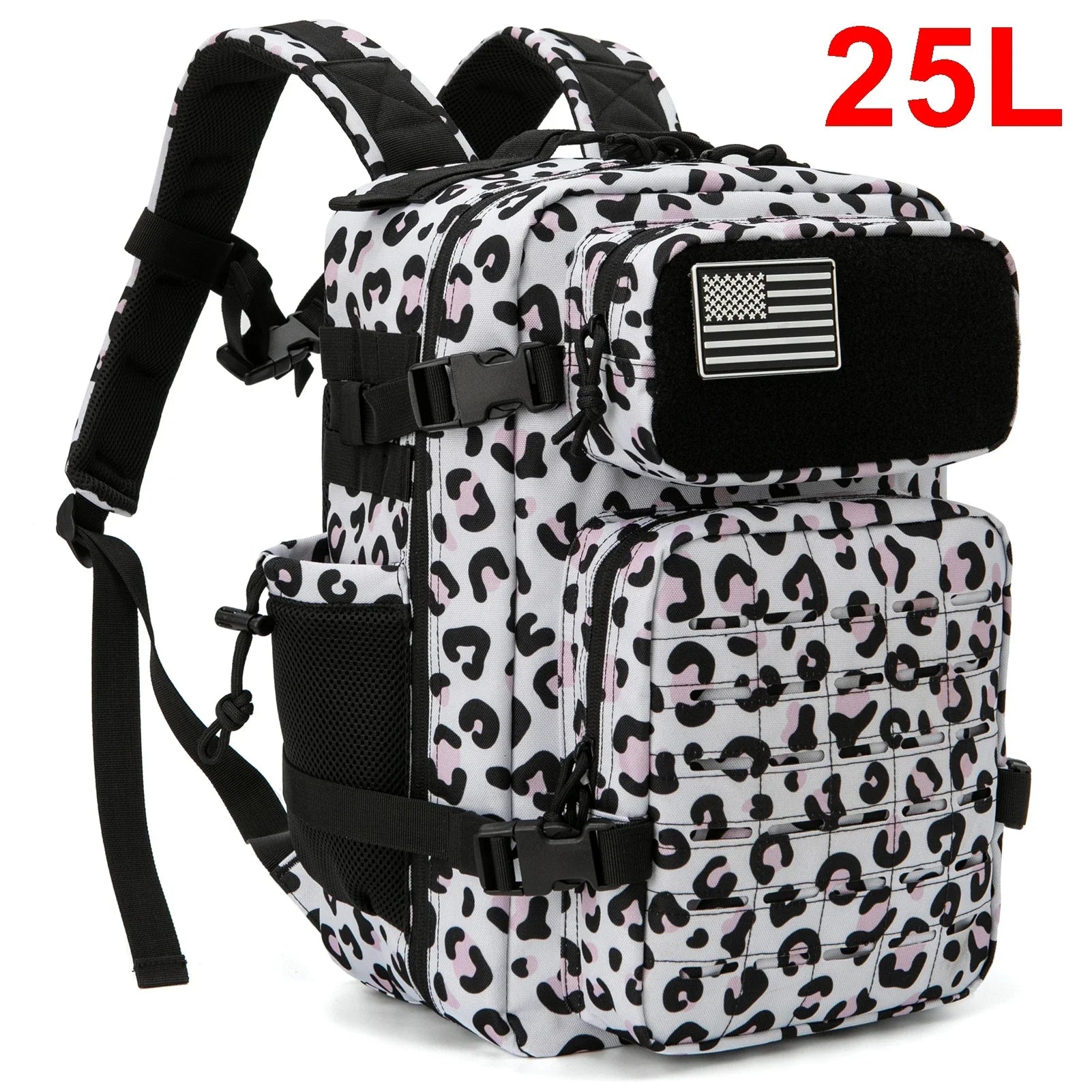 25L/45L Tactical Backpack for Women/men Laser Cut Molle Survival Daypack School Bag Gym Rucksack with Dual Cup Holder