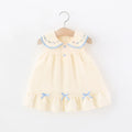 Baby Dress Summer Floral Print Sleeveless Girls' Dress With Bow Adorable Beach Princess Children's Dress Baby Girl Clothes