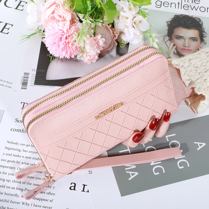 Long Women's Wallet Female Purses Tassel Coin Purse Card Holder Wallets Female Pu Leather Clutch