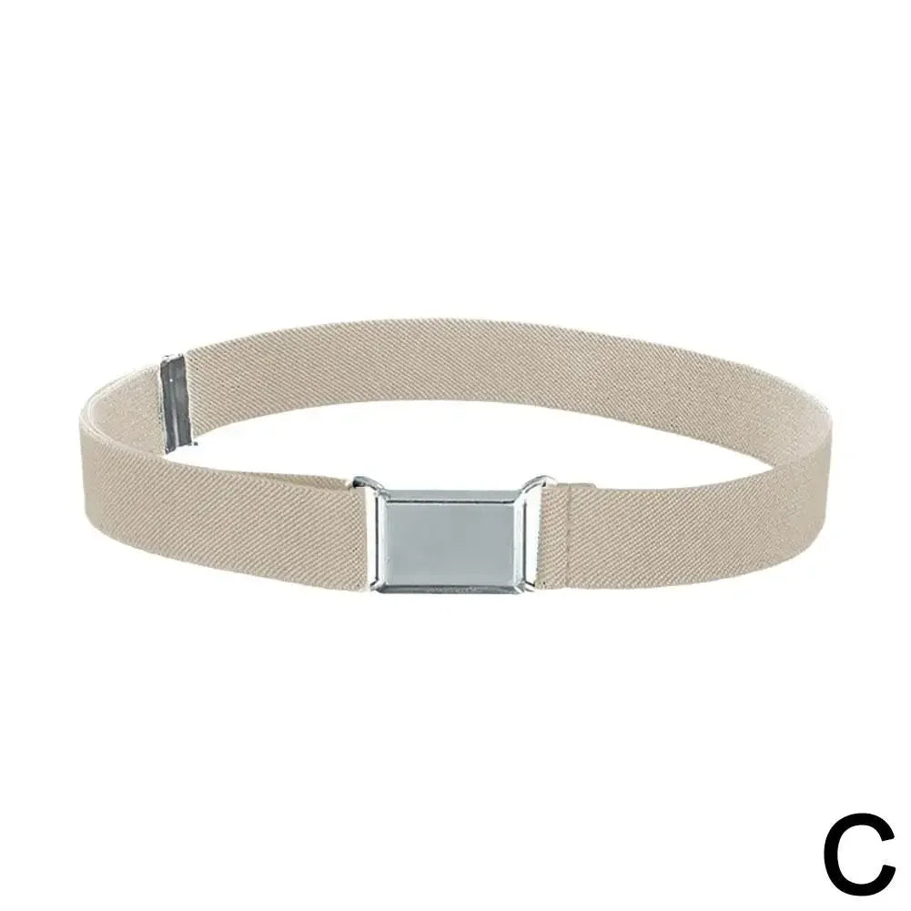 Adjustable Belt With For Kids Children Stretch Elastic Canvas Waistband Boys Girls Easy Buckles Pants Trousers Strap Belt