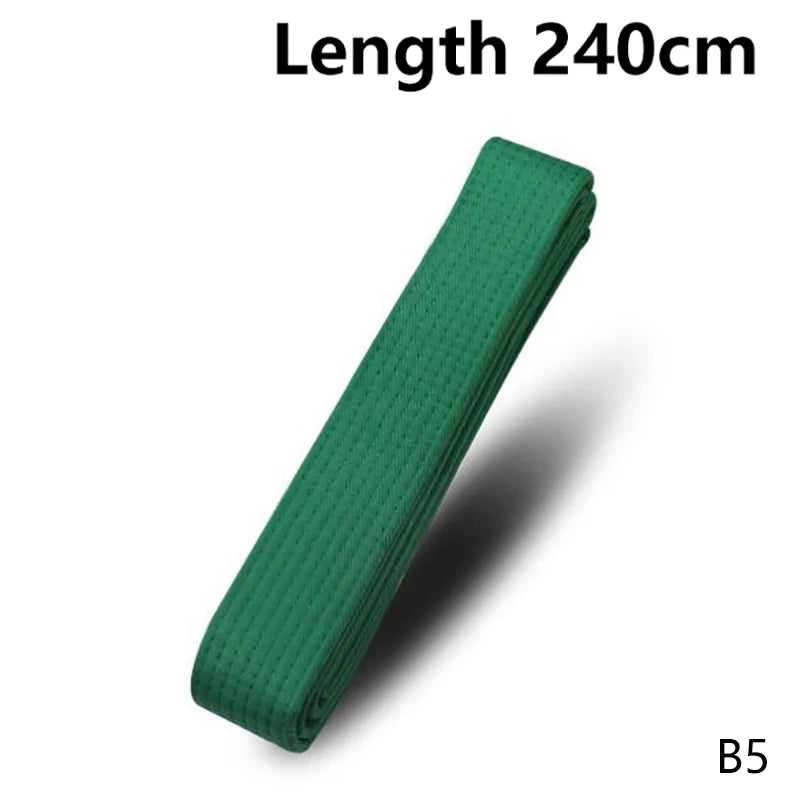 1PC 180cm/240cm Taekwondo Colored Ranking Belts Cotton Martial Arts Judo Karate TKD Aikido Uniform Belt Kids Adult