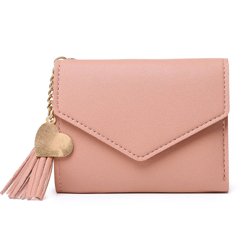 Long Women's Wallet Female Purses Tassel Coin Purse Card Holder Wallets Female Pu Leather Clutch