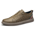2025 Italian Brand Men's Genuine Leather Shoes Classic Khaki Oxford Shoes Wear-resistant Soles Men's Outdoor Hiking Shoes