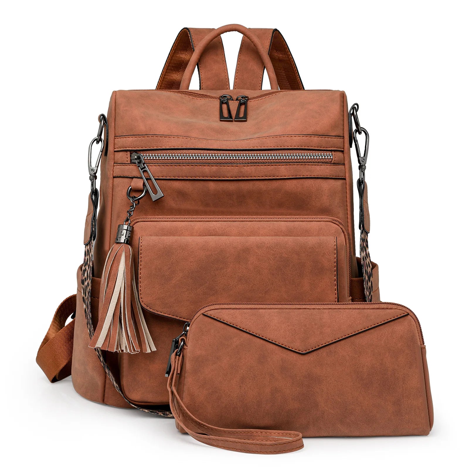 Winter Women's Backpack European Retro Two-shoulder Bag Luxury PU Composite Bag Commuter Single Shoulder Bag Leisure Travel Bags