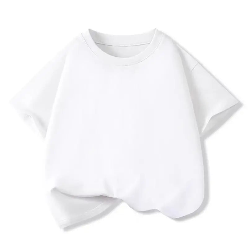 Fashion Boys T-shirt Solid Soft Cotton Summer Boy T Shirt School Sport Kids Children Tops Tee Clothes Birthday Teen 6 8 10 12 Y
