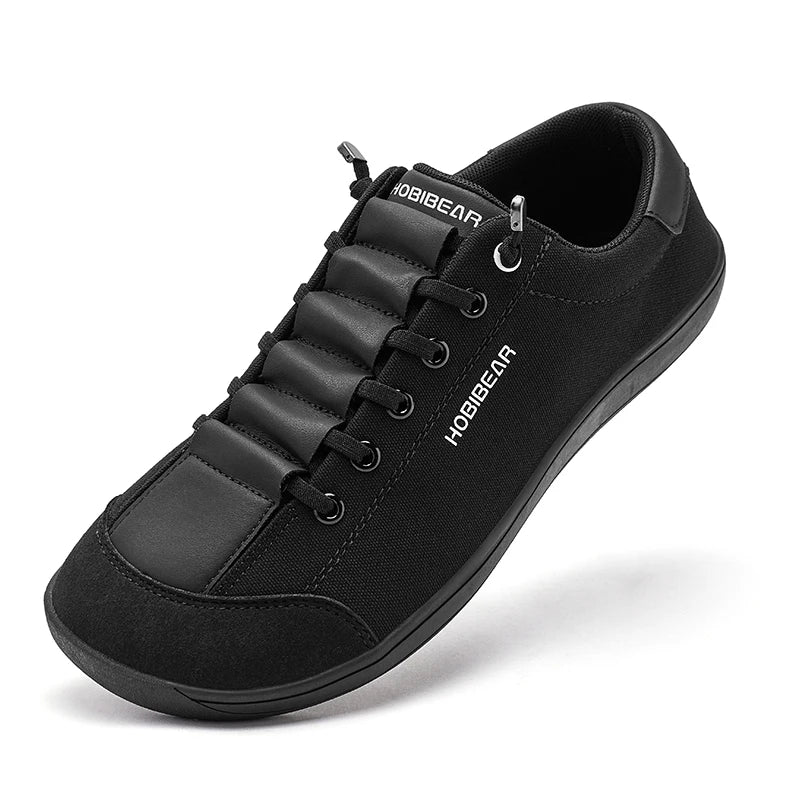 HOBIBEAR Womens Mens Barefoot Shoes | Zero Drop | Wide Toe Casual Canvas Sneakers Minimalist Walking Shoes