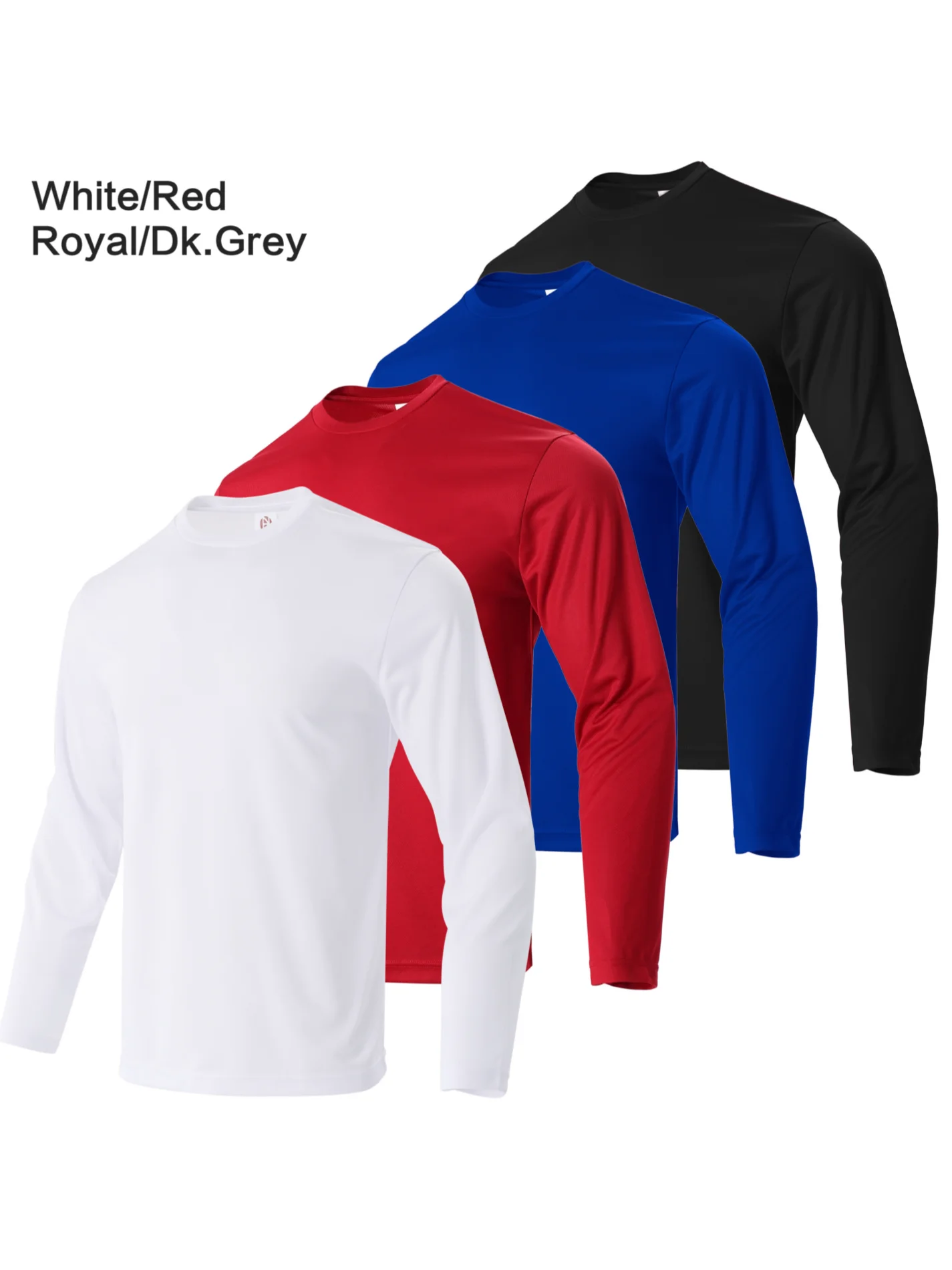 Men's Casual Plain T-shirt Men's Long-Sleeved Fashion Fitness Long-Sleeved T-shirt Men's Blouse