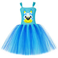 Halloween Children'S Animal Costume Bluey Princess Dress Bluey Bingo Same Style Puppy Cosplay Costume Mesh Tutu Skirt Gifts