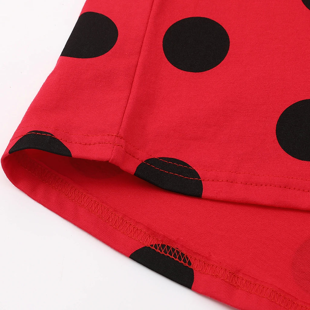 Girl Pajamas Sets Kid Ladybug Halloween Sleepwear Toddler Cute Cosplay Carnival Pijamas Chritmas New Year Birthday Gift Pyjamas