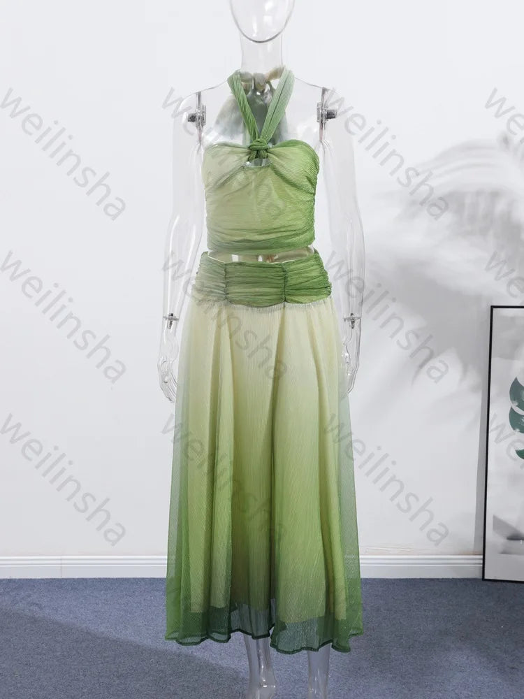 Elegant Sleeveless Backless Chiffon Evening Dresses Sexy Celebrity Dress Exquisite High Quality Prom Party Gown Women Customized