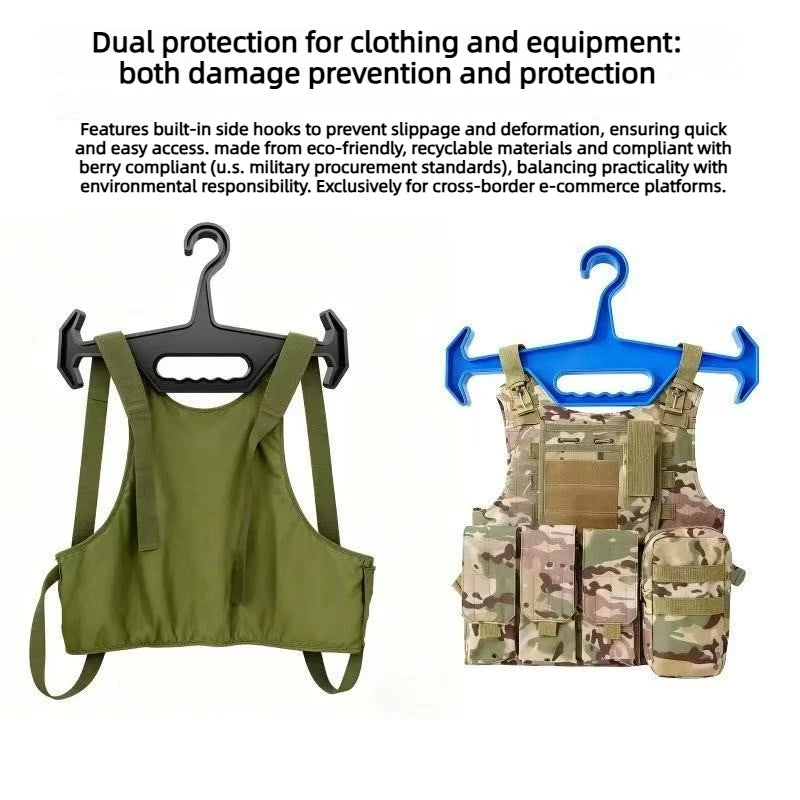 Multi Functional Heavy Duty Hanger Outdoor Hunting Tactical Vest Hanger Diving Suits Paintball Airsoft Equipment Display Rack