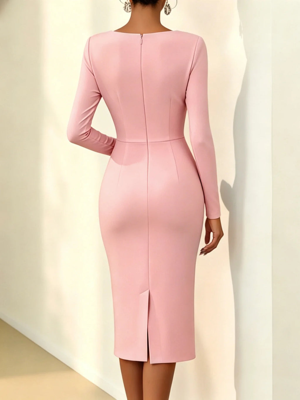 Banquet Dress for Women Elegant Sweet 3D Flower Ruched Bodycon Midi Robe Female Party Prom Vestidos Evening Gown Lady