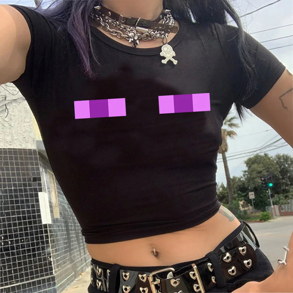 Y2k Sling Camis Women Clothes Aesthetics Harajuku Graphic Hip Hop Grunge Goth Crop Top Vintage Streetwear Summer Spicy Girl