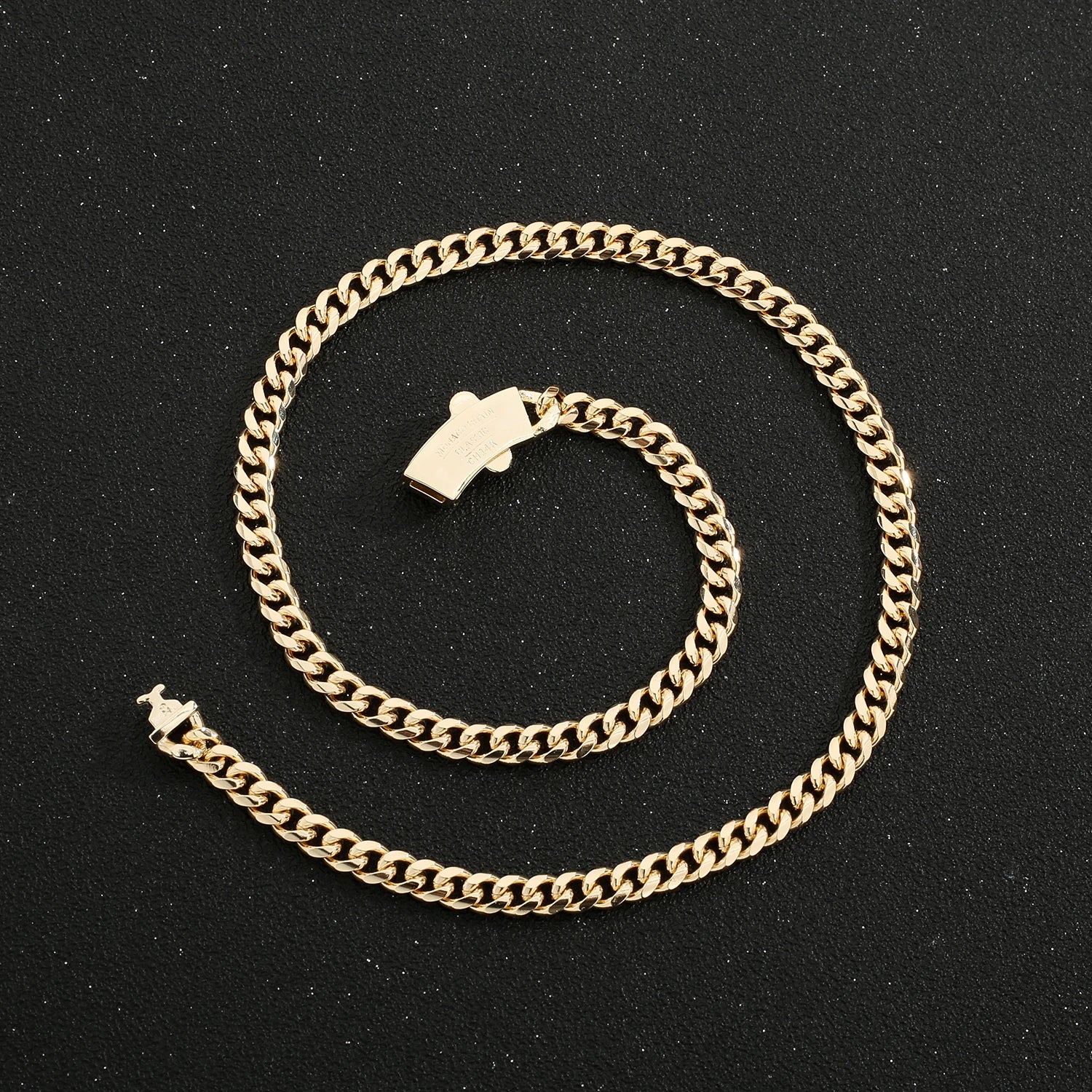Hip Hop Style Jewelry Set 14k Gold Plated Monaco chain Oval Clasp Women's Bracelet and Necklace Low Price items Free Shipping