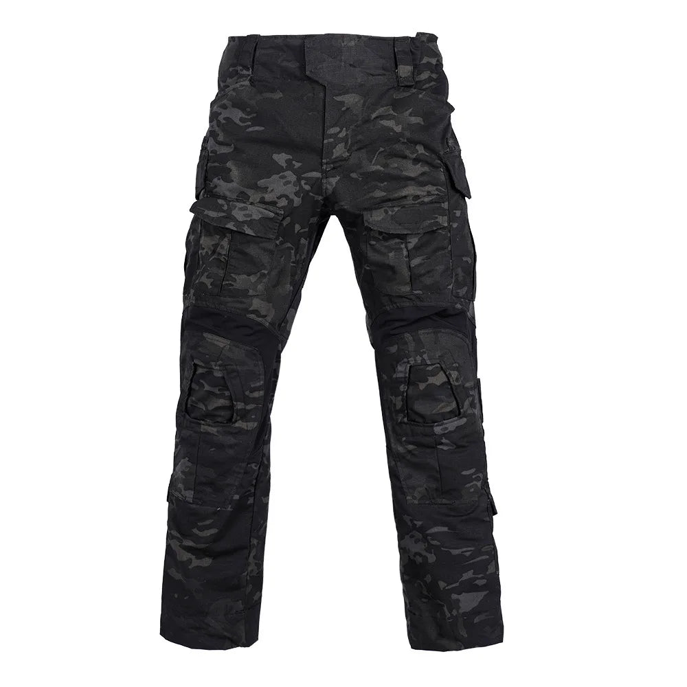 G3 Battle Frog Suit Tactical Pants Outdoor Military Fans Wear Resistant Scratch Resistant Grid Pattern Camouflage Frog Pants