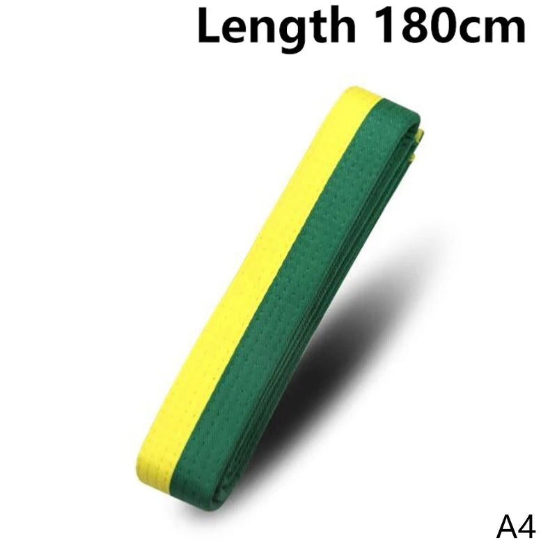 1PC 180cm/240cm Taekwondo Colored Ranking Belts Cotton Martial Arts Judo Karate TKD Aikido Uniform Belt Kids Adult