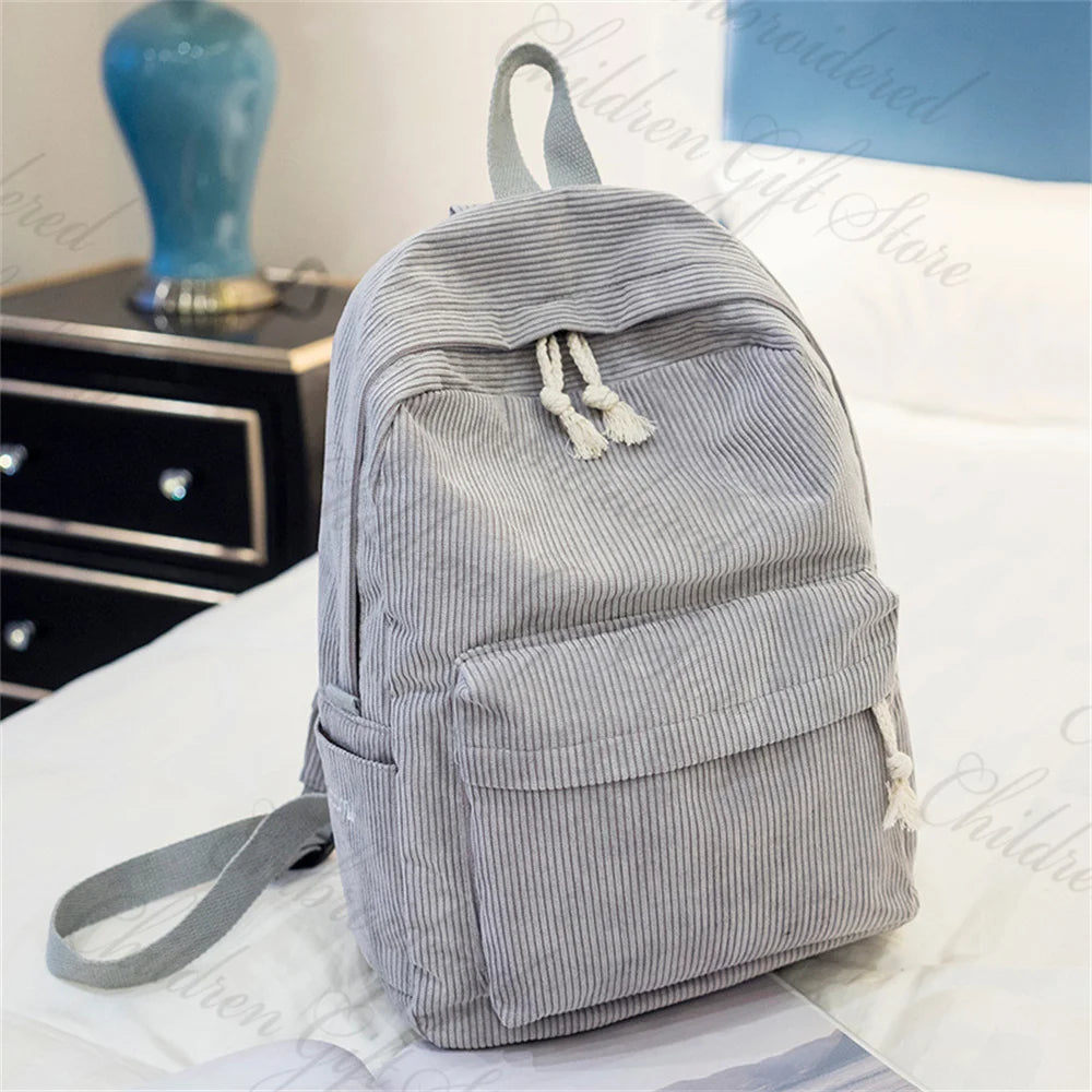 Personalized Children's Schoolbag Baby Stroller Bag Customized Kindergarten Snack Backpacks with Name Solid Color Backpacks
