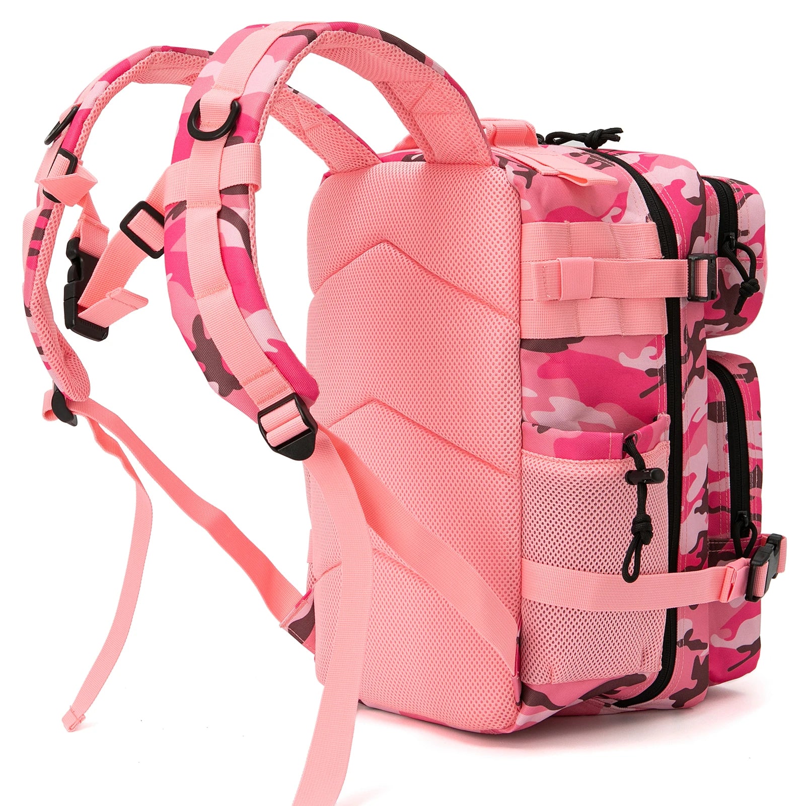 25L/45L Tactical Backpack for Women/men Laser Cut Molle Survival Daypack School Bag Gym Rucksack with Dual Cup Holder