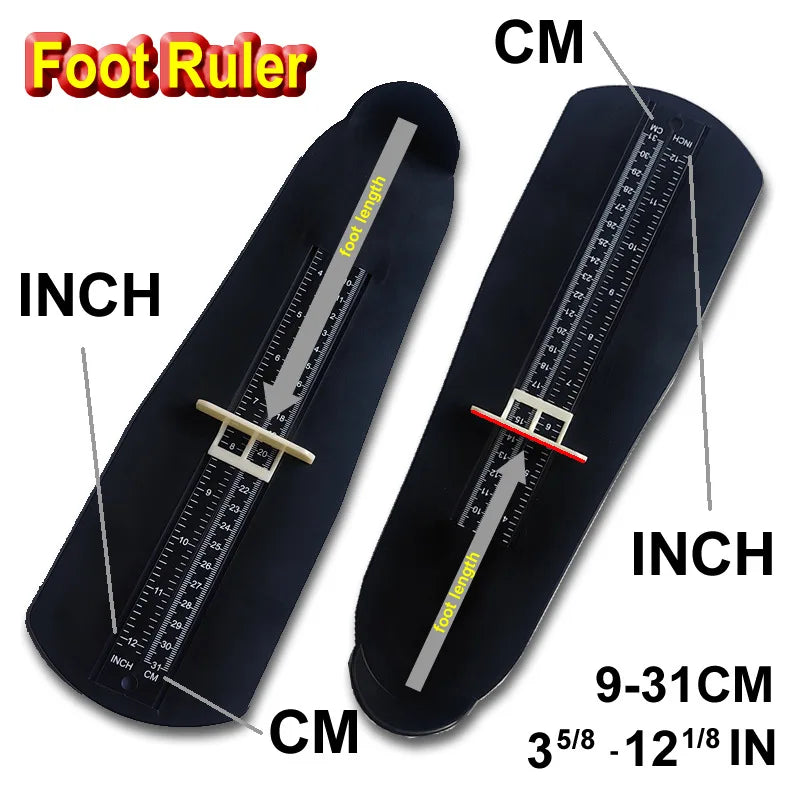1Pcs Portable Foot Length Growing Measuring Device for Kids & Adults Shoe Sizer Feet Length Ruler Shoe Size Measure Tools Device