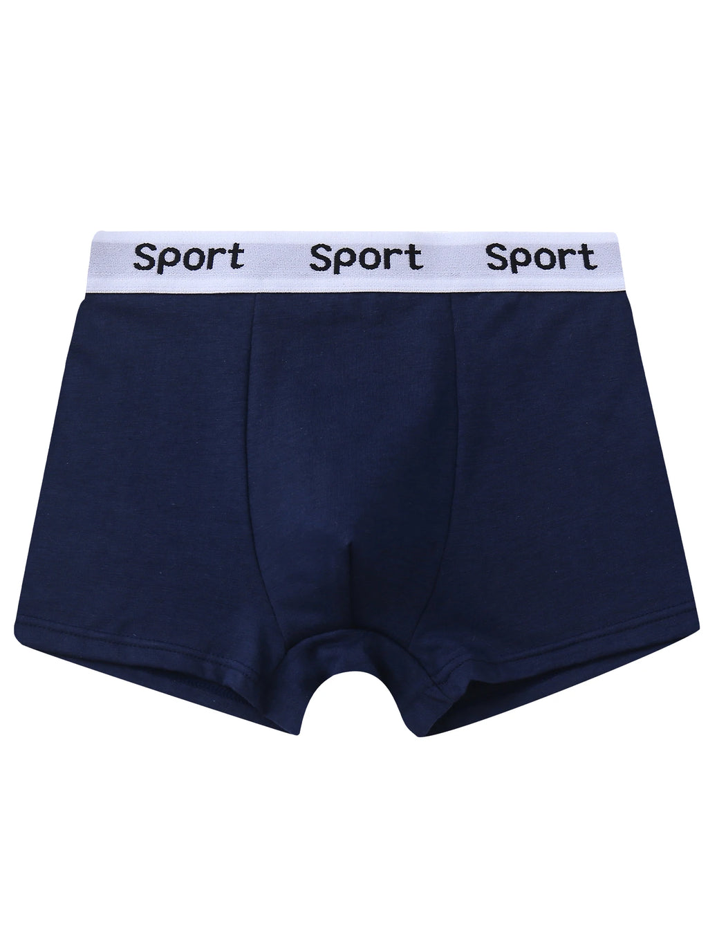 7 pieces mixed boys' underwear 8-14 years old solid color breathable soft stretch 95% cotton boy's boxer briefs