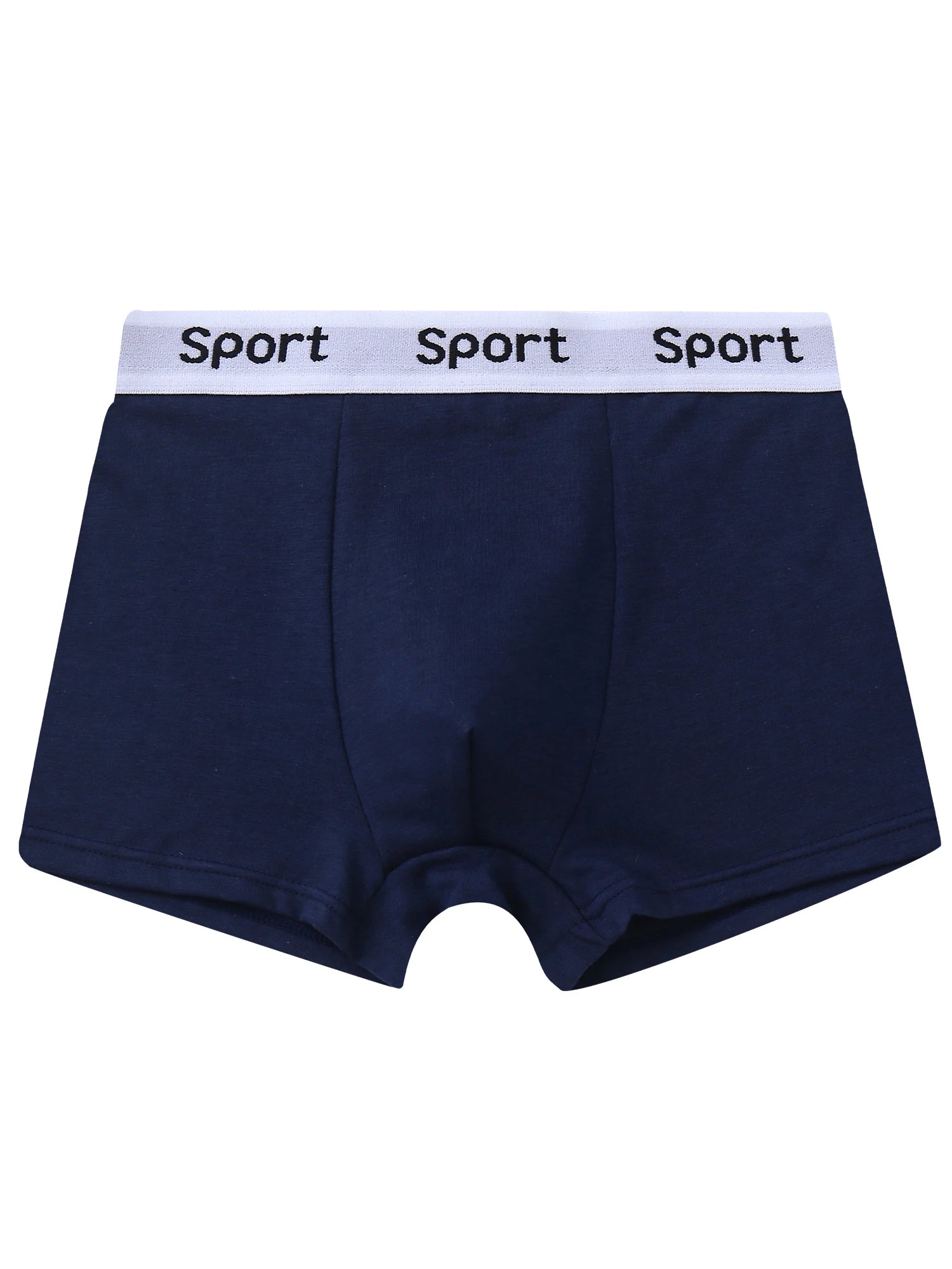 7 pieces mixed boys' underwear 8-14 years old solid color breathable soft stretch 95% cotton boy's boxer briefs