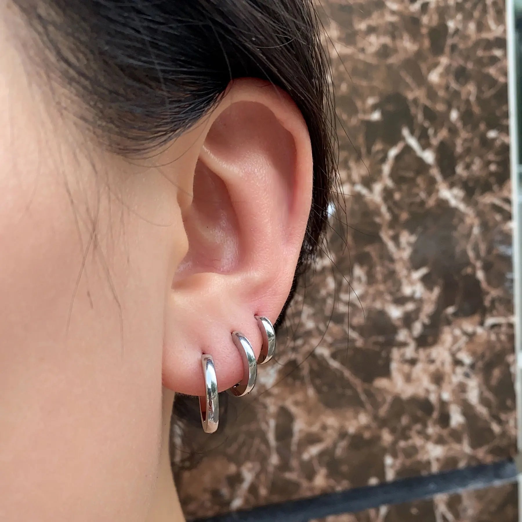 2PC Minimalist Stainless Steel Classic Round Gold Color Earring for Women Men Tiny Huggie Hoop Punk Rock Party Jewelry Gifts 20G