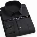 Men's Shirt Long Sleeve Stand-collar (Mandarin Collar) Single Patch Pocket Smart Casual Regular-fit Business Office Dress Shirts