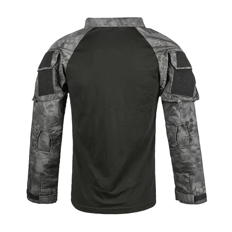 Camouflage Softair US Army Combat Uniform Military Shirt Cargo CP Multicam Airsoft Paintball Cotton Tactical Clothing