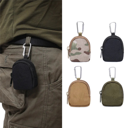 2024 New Style Tactical EDC Pouch Key Wallet Holder Men Coin Purses Pouch Bag Keychain Zipper Pocket Outdoor Key Bag