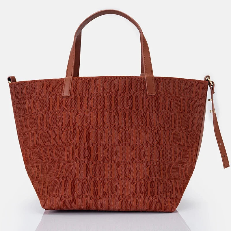 CH Brand Tote Bag Fly Woven Bag Vintage Fashion Designer Solid Color Large Capacity Multifunctional 2025 New Women's Tote