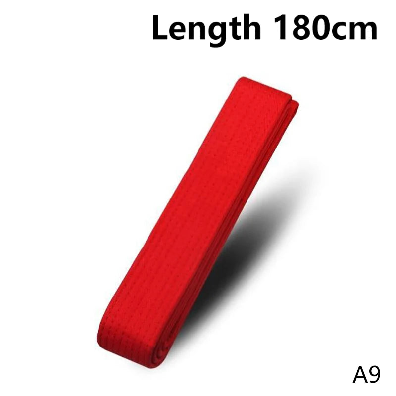 1PC 180cm/240cm Taekwondo Colored Ranking Belts Cotton Martial Arts Judo Karate TKD Aikido Uniform Belt Kids Adult