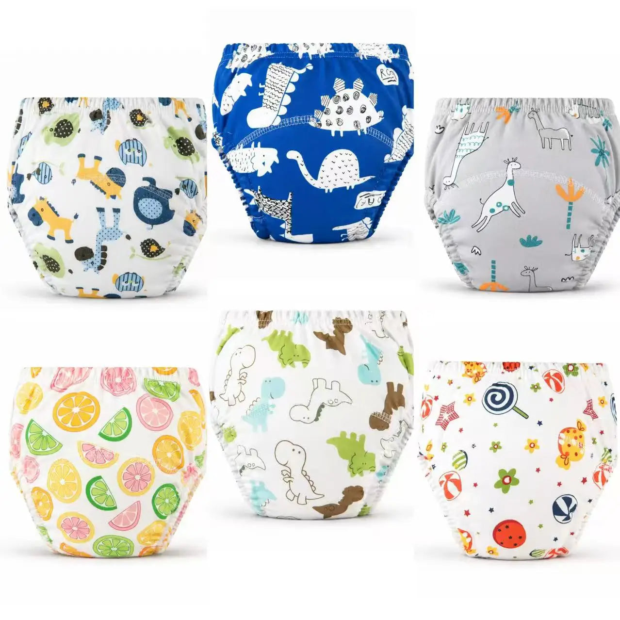 4PCS Baby Waterproof Diapers Pee Shorts Underwears Reusable Soft Ecological Cotton Toddler Potty Training Pants For Boys Girls