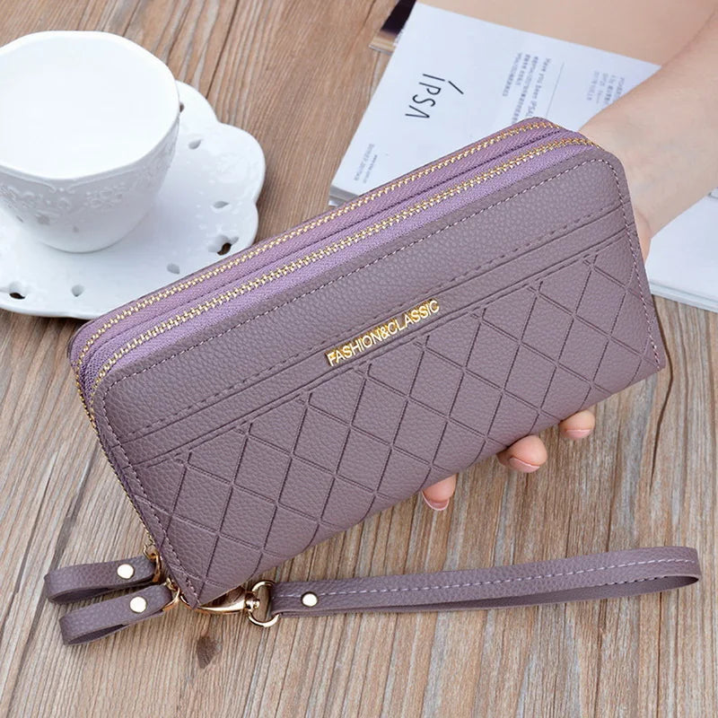 Long Women's Wallet Female Purses Tassel Coin Purse Card Holder Wallets Female Pu Leather Clutch
