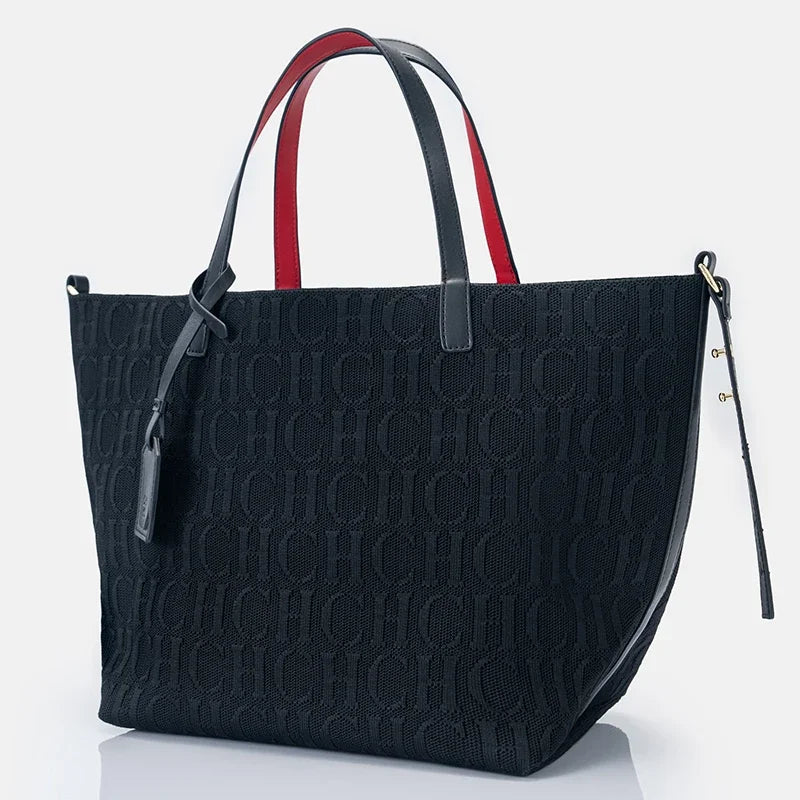 CH Brand Tote Bag Fly Woven Bag Vintage Fashion Designer Solid Color Large Capacity Multifunctional 2025 New Women's Tote