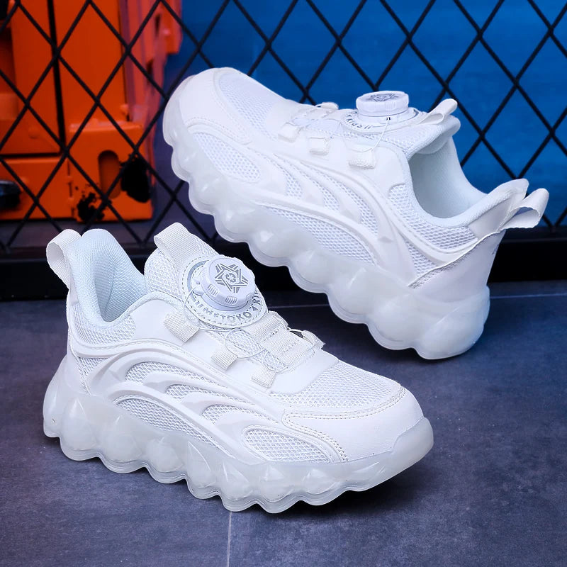 Children's White School Shoes Summer Autumn Boys Girls Light Sports Running Casual Sneakers Kid Students Walking Tennis Trainer