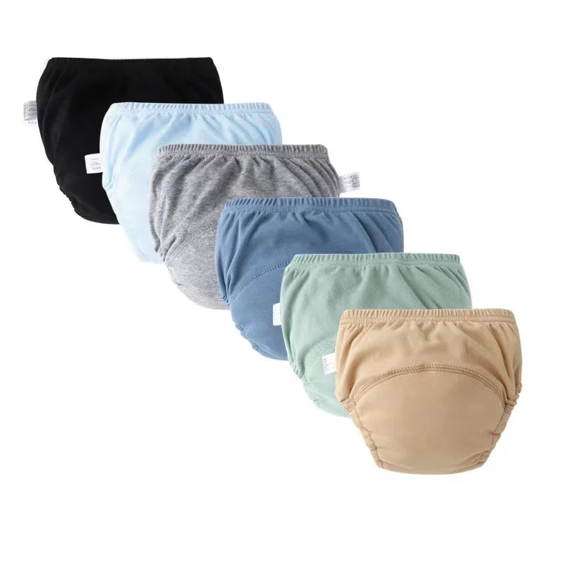 4PCS Baby Waterproof Diapers Pee Shorts Underwears Reusable Soft Ecological Cotton Toddler Potty Training Pants For Boys Girls