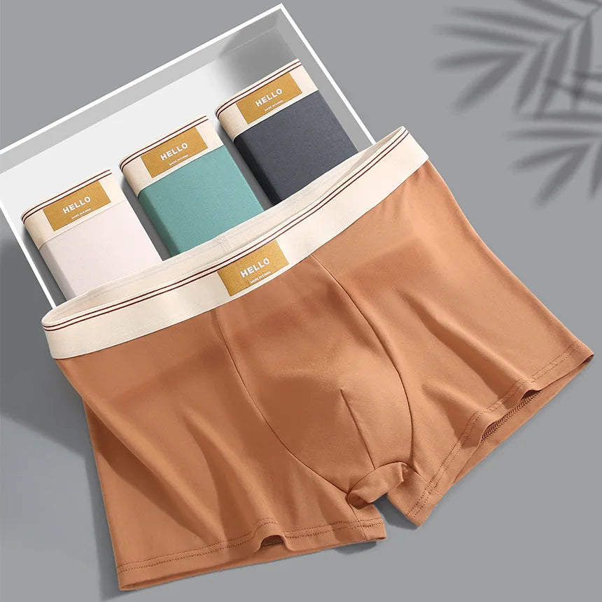 Underwear Man 2025 briefs mid-waist quadrangle pants loose XXXXL underpants men's boxer briefs confirtable clothing