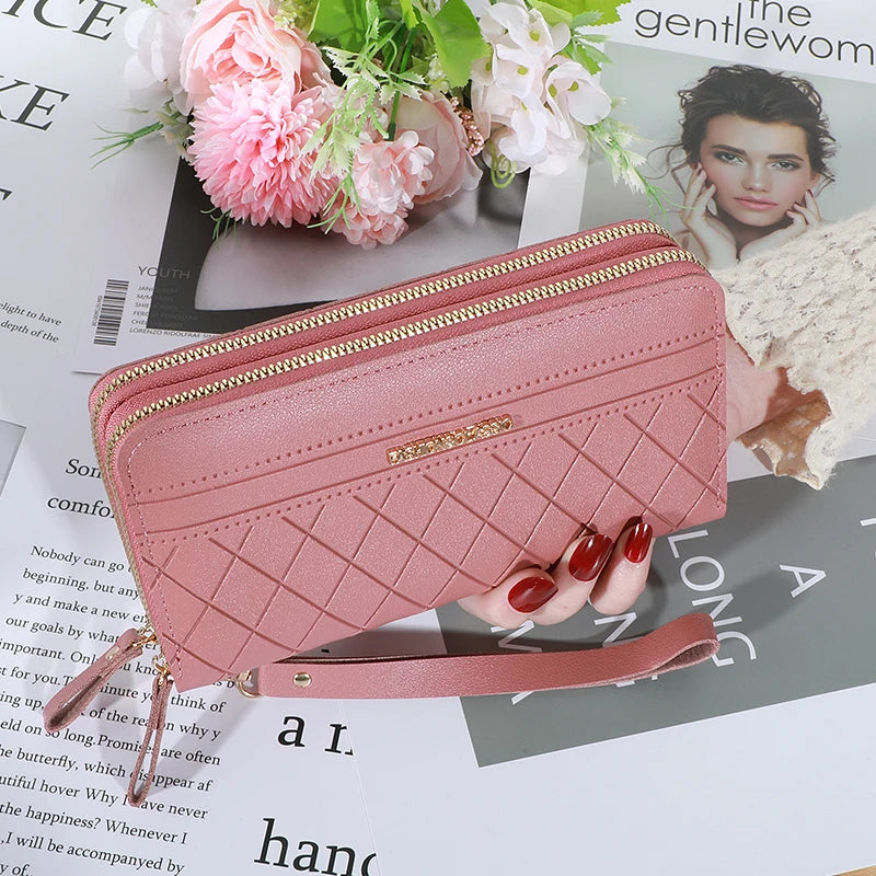 Long Women's Wallet Female Purses Tassel Coin Purse Card Holder Wallets Female Pu Leather Clutch