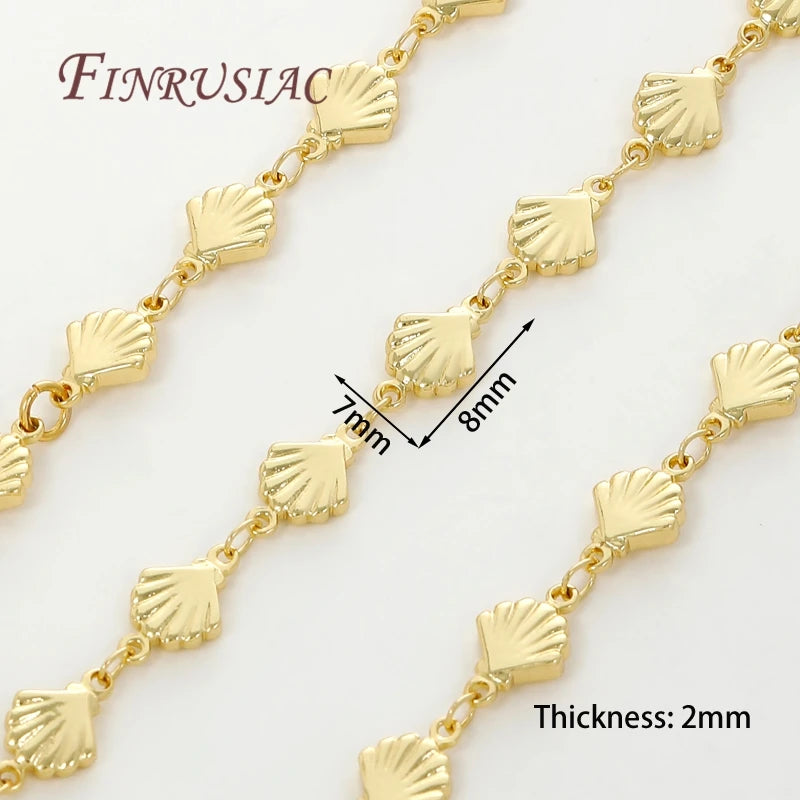 0.5-1 Meter 18K Gold Plated Oval Curb Cuban Chains For Jewelry Making Supplies,DIY Necklace Bracelet Chain Bulk Chains Wholesale