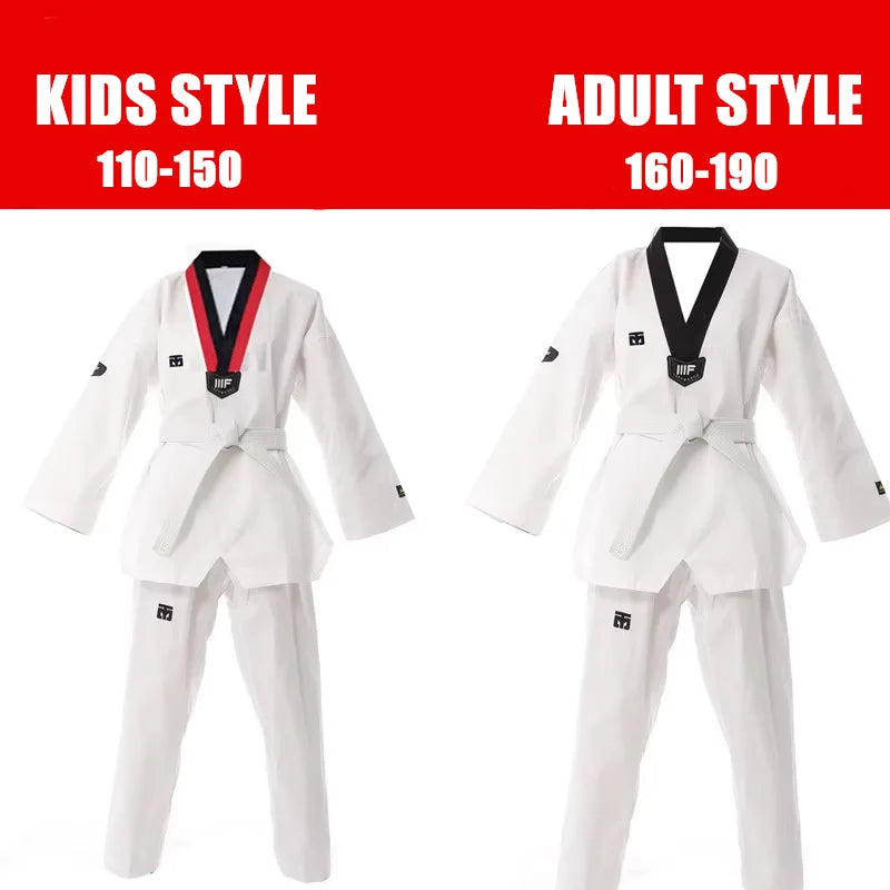 WTF taekwondo dobok clothes child adult ITF Karate suit Taekwondo uniform Karate clothes size XXXL-XXXS
