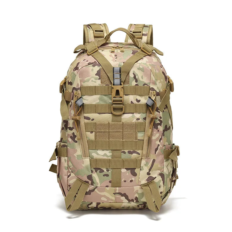 Tactical Reflective Backpack Outdoor Molle Camouflage Rucksack  Assault Bag Hiking Camping Hunting Travel Riding Knapsack