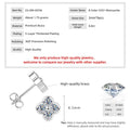 Lnkry 14K Gold Filled Four Leaf Flower Stud Earrings Dazzling Certified 3mm Moissanite Earring for Women 2026 Trend Jewelry Gift