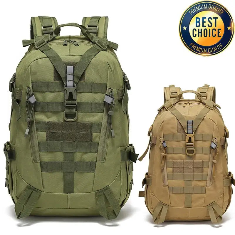 Tactical Reflective Backpack Outdoor Molle Camouflage Rucksack  Assault Bag Hiking Camping Hunting Travel Riding Knapsack