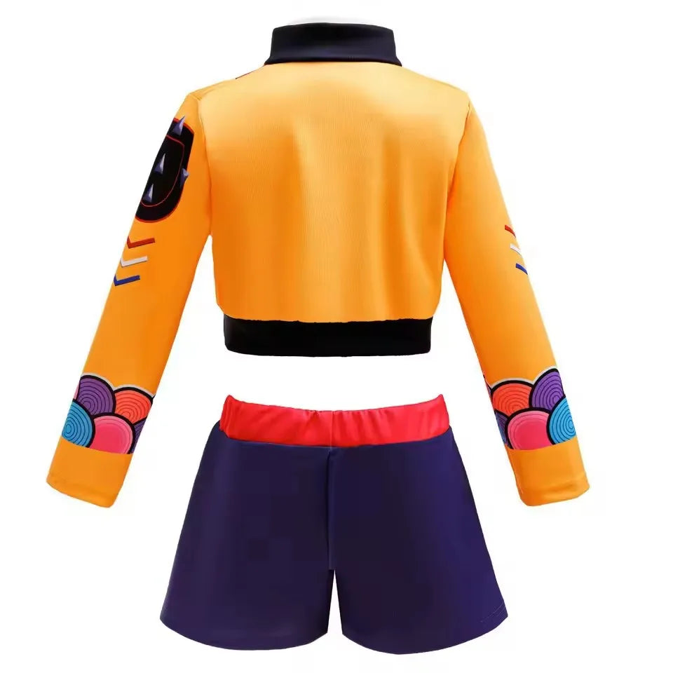 Halloween Role Playing Costumes Girl Singer Costume Kids For Girls Stage Performance Birthday Party 3PCS Jacket Shorts Set