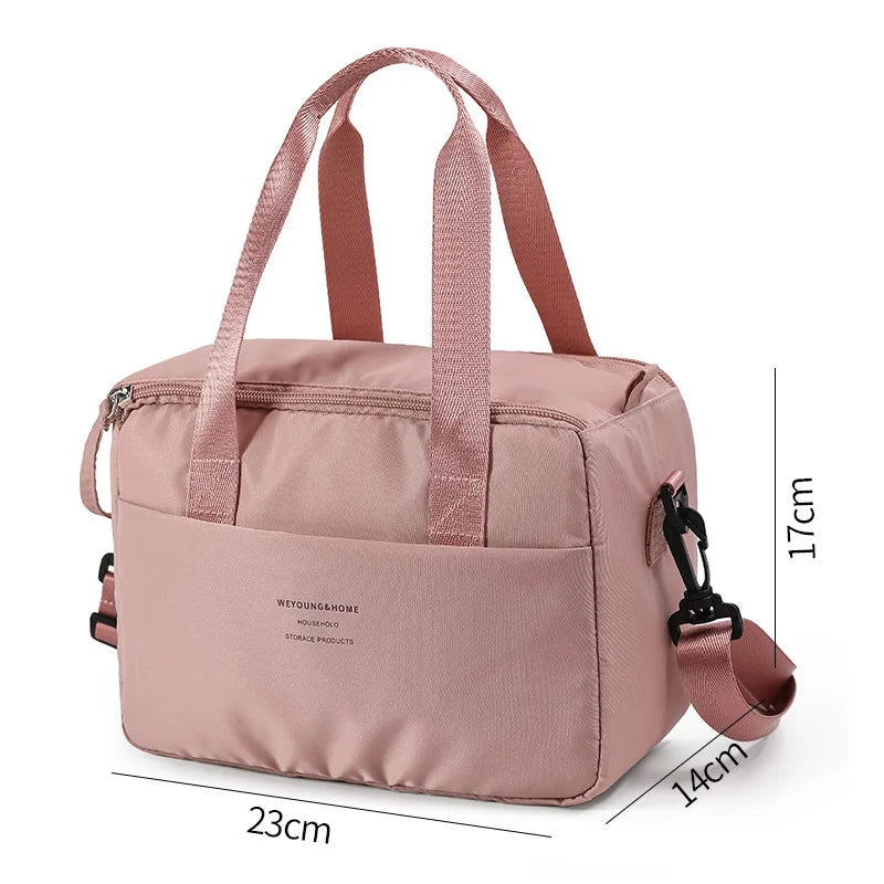 Insulated lunch box bag, student hand-held lunch box bag, high-value office lunch bag, aluminum foil waterproof lunch bag