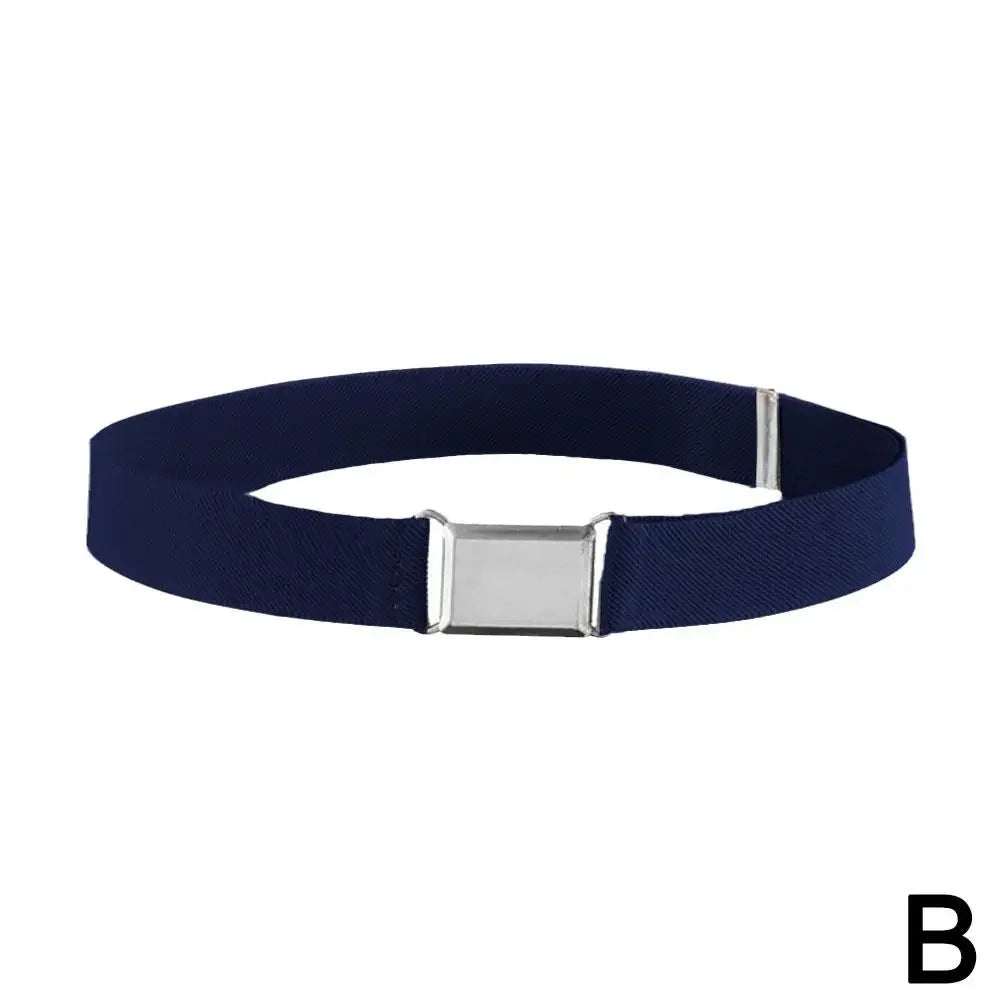 Adjustable Belt With For Kids Children Stretch Elastic Canvas Waistband Boys Girls Easy Buckles Pants Trousers Strap Belt