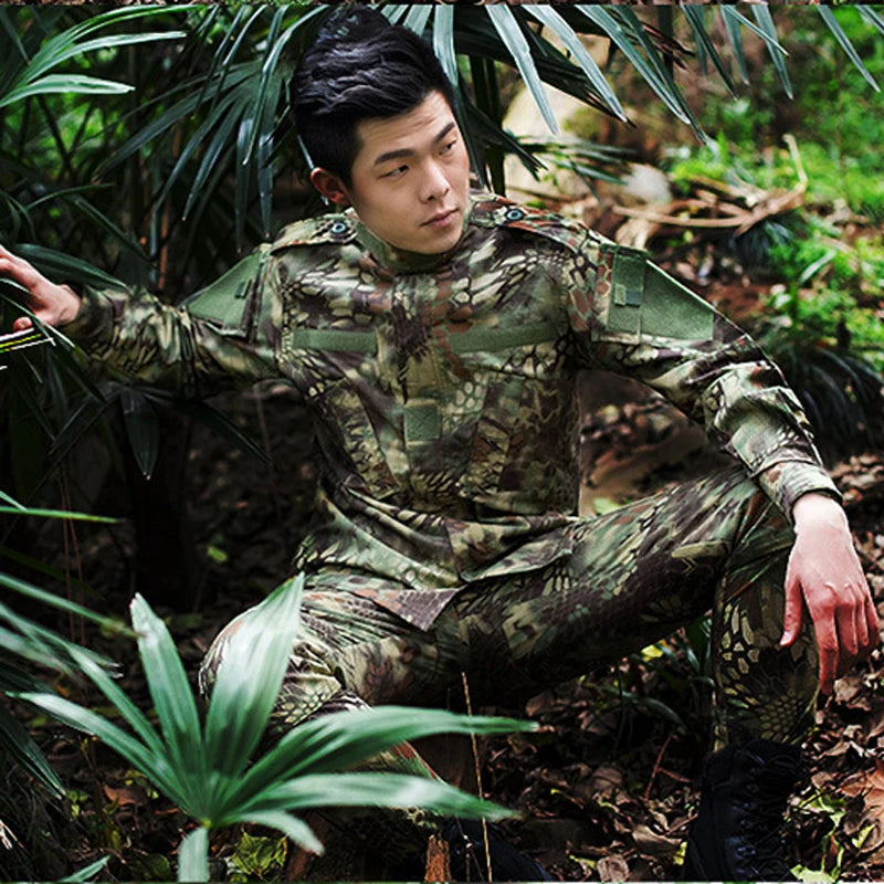 Airsoft Tactical BDU Uniform Kryptek Mandrake Camouflage Suit Airsoft Paintball Shirt Hunting Clothing