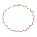 18K Gold Plated Fashion Enamel Chains Necklace Bracelet Jewelry Sets Brass Chain Wave Multicolor Women Wholesale Wedding Gifts